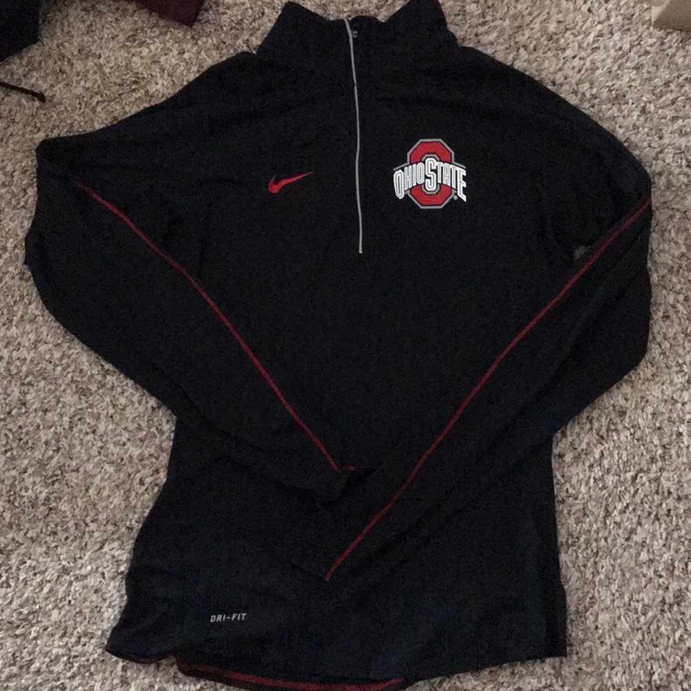 Nike 1/4 Zip Ohio State Black Size Small